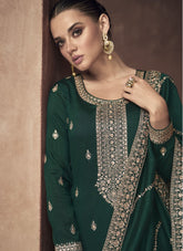 Premium Silk Salwar Suit in Green